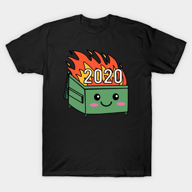 2020 Dumpster Fire T-Shirt by Abderrahmaneelh